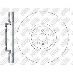 Изображение товара Диск тормозной передний перфорированный NIBK для OMODA S5 KAIYI E5 1 шт RN2575DSET