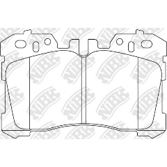 Изображение товара Колодки тормозные дисковые NIBK PN1833 для Lexus передний мост