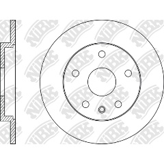 Изображение товара Диск тормозной NiBK RN33002 для AUDI задний мост 300 мм 12 мм