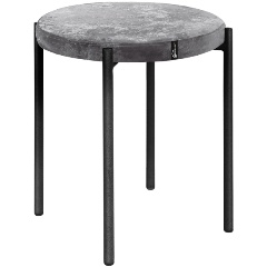 Изображение товара Табурет NIKA Haushalt HT4-В с круглым сиденьем, графит (HT4-В/ГР)