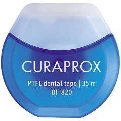 Изображение товара Нить межзубная Curaprox тефлоновая с хлоргексидином, 35 м