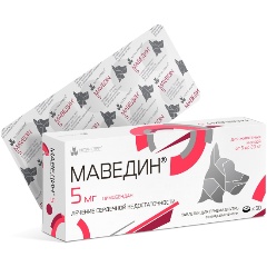 Изображение товара Маведин NITA-FARM 5 мг для собак таблетки 50 шт сердечная недостаточность