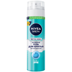 Изображение товара Гель для бритья Nivea Men Чистая Кожа, для проблемной кожи, 200 мл