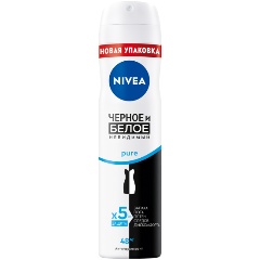 Изображение товара Дезодорант-спрей NIVEA Pure Невидимая защита для черного и белого, 150 мл