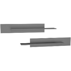 Изображение товара Комплект полок НК-МЕБЕЛЬ POINT Серый Графит 71775211