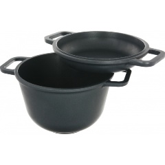 Изображение товара Казан НМП арт 6830 с крышкой-сковородой 3 л алюминий