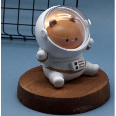 Изображение товара Ночник ILIKEGIFT Hamster space suit белый с LED подсветкой оригинальный подарок