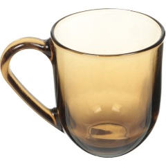 Изображение товара Стеклянная кружка CINQUECENTO 500 мл коричневая для чая кофе