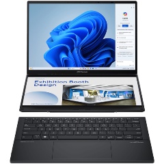 Изображение товара ASUS ZenBook DUO Touch UX8406CA-QL211X 14", OLED, Ultra 9 285H,32Gb,SSD 1Tb,Arc Graphics,Win11Pro (90NB14X1-M00BD0)