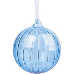 Изображение товара Шар елочный стеклянный Magic Time голубой 10х11х10 см