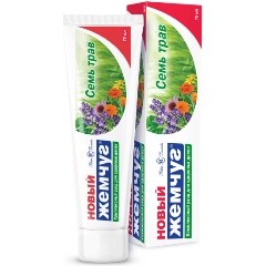 Изображение товара Зубная паста НОВЫЙ ЖЕМЧУГ Семь трав, 75 мл