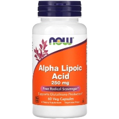 Изображение товара БАД NOW FOODS NOW Alpha Lipoic Acid 250 мг, 60 капсул