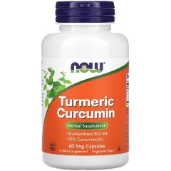Изображение товара БАД NOW FOODS NOW Curcumin Куркумин 60 капсул для здоровья и иммунитета