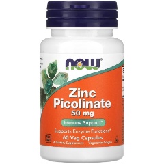 Изображение товара БАД NOW FOODS NOW Zinc Picolinate– Цинк, 60 капсул