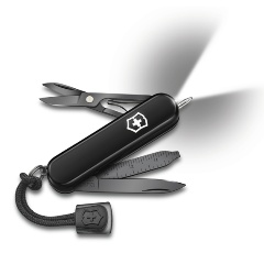 Изображение товара Нож-брелок VICTORINOX Signature Lite Onyx Black, 58 мм, 8 функций, черный