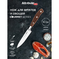 Изображение товара Нож для фруктов и овощей ATTRIBUTE GOURMET 10см APK003
