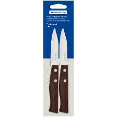 Изображение товара Набор ножей для очистки овощей Tramontina Tradicional 7,5см, 2шт (22210/203D-TR)