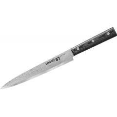 Изображение товара Нож кухонный для нарезки (слайсер) Samura 67 Damascus, дамасская сталь, 195 мм (SD67-0045M/K)