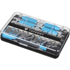 Изображение товара Набор TOPFORT Набор 22поз:нож 4шт,смен.насад.4шт,14лез.раз.тип,бокс