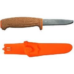 Изображение товара Туристический нож Morakniv Floating Serrated Knife с зазубренной кромкой и пробковой ручкой