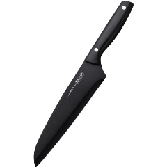 Изображение товара Нож шеф разделочный Regent Inox Linea BECCO Nero 200/340мм (chef 8") (93-KN-BN-1)