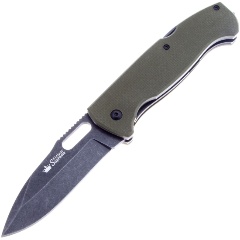 Изображение товара Нож складной Kizlyar Supreme Ute (G10) 440C, StoneWash Green