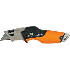 Изображение товара Нож строительный Fiskars складной, со сменным лезвием CarbonMax 27224
