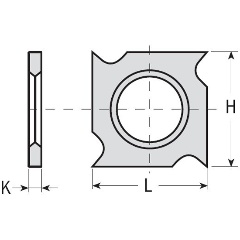 Изображение товара Нож для фрезы CMT 790.181.00, нож твердосплавный 18x18x2 F1730
