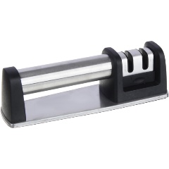 Изображение товара Ножеточка SATOSHI универсальная для черновой и финальной заточки, 20,5х6х6,5см, нерж.сталь, полипропилен (803-378)