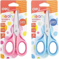 Изображение товара Ножницы детские Deli E6068 Neon 135мм сталь ассорти