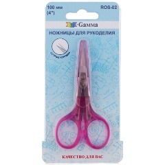 Изображение товара Ножницы GAMMA ROS-02 для рукоделия 100 мм розовые