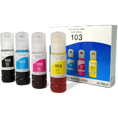 Изображение товара NV PRINT Чернила NVP 103 для принтеров Epson, набор 4 цвета по 100 мл совместимые