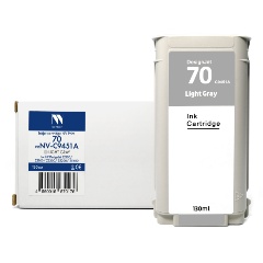 Изображение товара NV PRINT Струйный картридж NVP 70 (NV-C9451A) Light Gray для HP DesignJet Z2100/Z3100/Z3200/Z5200/Z5400 (130 мл) совместимый