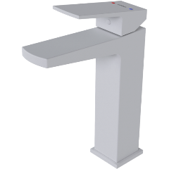 Изображение товара Смеситель Oasis Salvador L3011MW_Sal для раковины белый латунь фиксированный излив