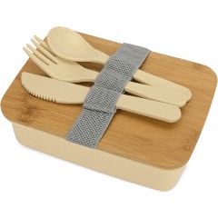 Изображение товара Ланчбокс OASIS Lunch 500 мл, 16.7х11.5 см, с крышкой, бежевый (897308)