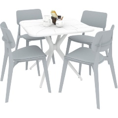 Изображение товара Обеденная группа SHEFFILTON SHT-DS162 белый/серый
