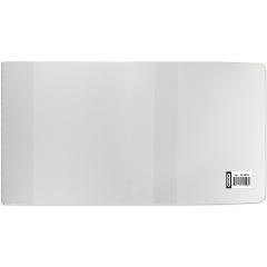 Изображение товара Обложка ПВХ со штрихкодом для учебников малого формата 233х455 мм прозрачная ПИФАГОР