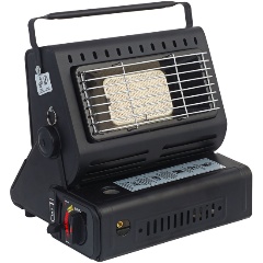 Изображение товара Обогреватель ЕРМАК газовый + плитка, 29х26х24см, 1.9кг, пьезоэлектрич.поджиг, цанговый захват