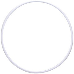 Изображение товара Обруч гимнастический ЭНСО пластиковый d 500 мм MR-OPl500, белый, под обмотку