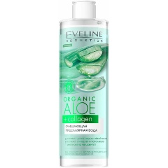 Изображение товара Очищающая мицеллярная вода EVELINE ORGANIC Алое + Коллаген, 400мл