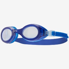 Изображение товара Детские очки для плавания TYR Aqua Blaze прозрачные линзы синяя оправа