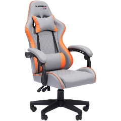 Изображение товара Кресло геймерское Chairman CH28 экокожа, серо-оранжевый