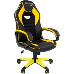 Изображение товара Кресло геймерское Chairman game 16 Россия экопремиум черный/желтый