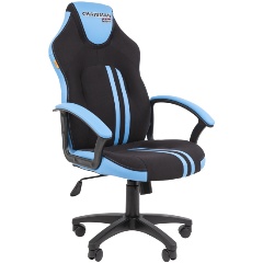 Изображение товара Кресло геймерское Chairman game 26 Россия черн.голубой New