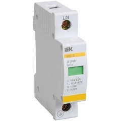Изображение товара Ограничитель перенапряжения IEK ОПС1-D 1P, MOP20-1-D
