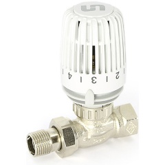 Изображение товара Ограничитель температуры обратного потока теплоносителя Uni-fitt НВ 1/2" никелированный, с разъёмным соед