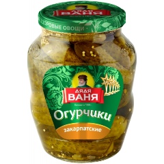 Изображение товара Огурчики Дядя Ваня маринованные "Закарпатские" 680 г
