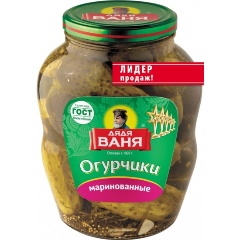 Изображение товара Огурчики Дядя Ваня маринованные 1800 г