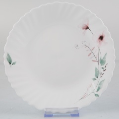 Изображение товара Мелкая десертная тарелка OLAFF 19 см стеклокерамика белая круглая