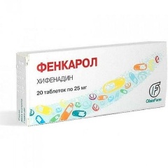 Изображение товара Лекарственное средство Фенкарол таб. 25мг №20